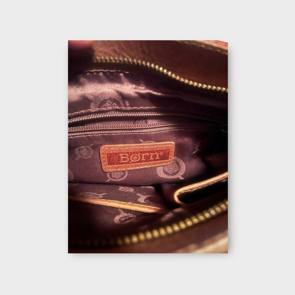 Born Concept B.O.C. Embossed  Tooled Leather Bag Crossbody Purse - Picture 2 of 6